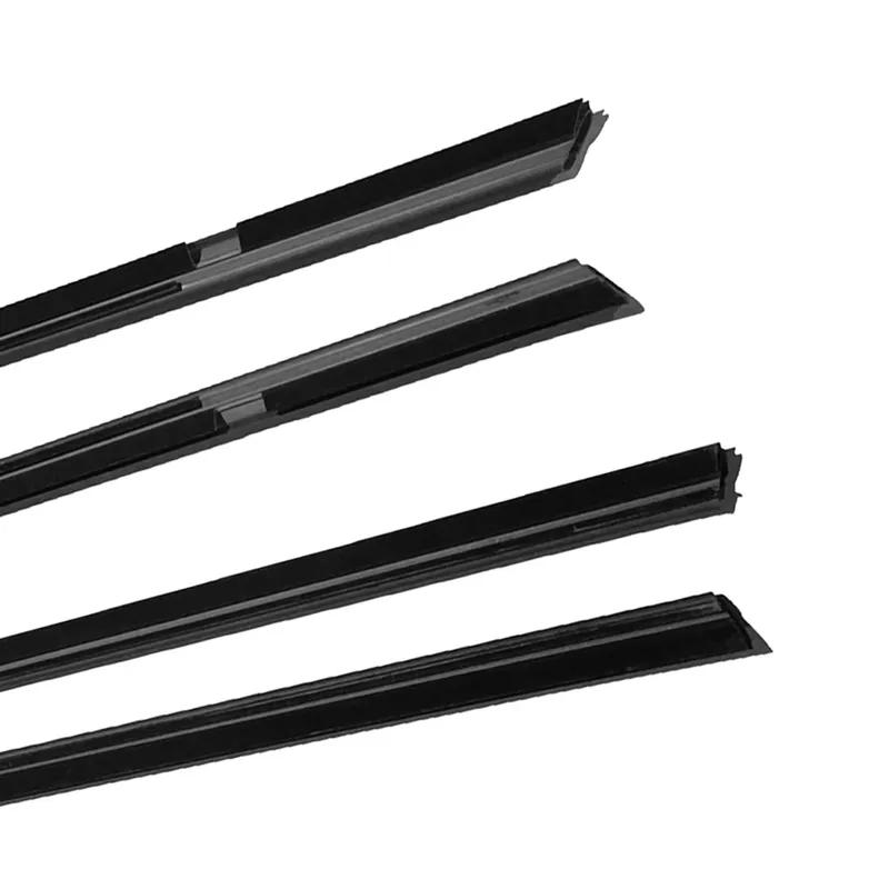 4Pcs Window Weatherstrip for Honda Insight 2010-2014 Black Rubber Moulding Trim Seal Belt Sealing Strips 72950TM8013