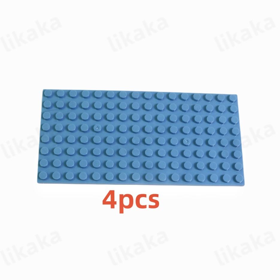 8*16 точек, пластиковые строительные блоки, 4 шт., базовые пластины, совместимые с городскими классическими игрушками, мини-блоки, базовые пластины, детали для детей