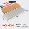 [Video]1pcs 400 1000 double side grit diamond knife sharpener sharpeing stone kitchen tools honing blade coarse sharpen