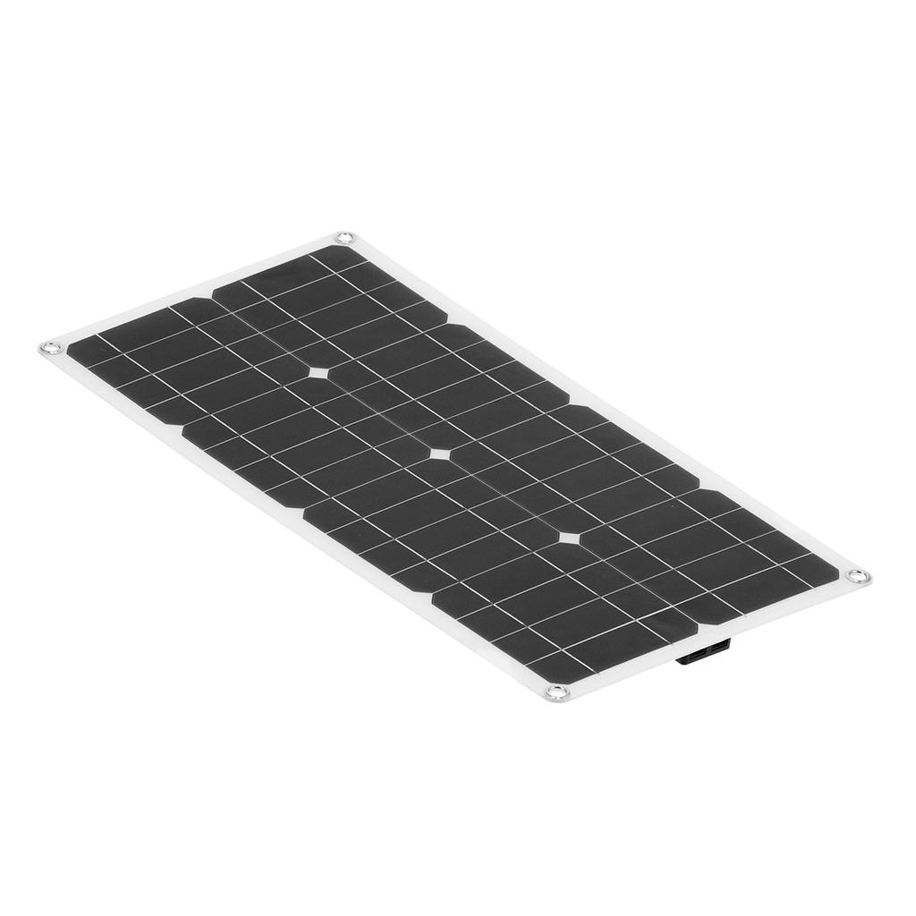 40W Polycrystalline Silicon Solar Panel Flexible Solar Panel Charger Dual USB Output for Laptop Car