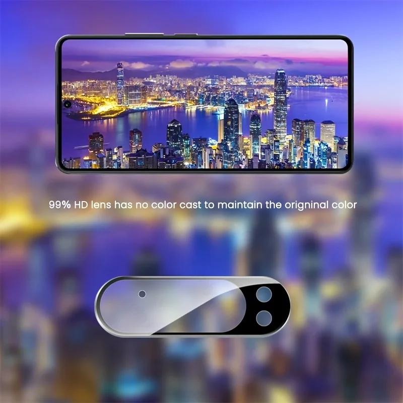 1-2 шт. Закаленное стекло с черной рамкой Защита объектива камеры Для Google Pixel 11 10 9 Pro XL 8 7 A/Pro Задняя защитная пленка для объектива с защитой от отпечатков пальцев