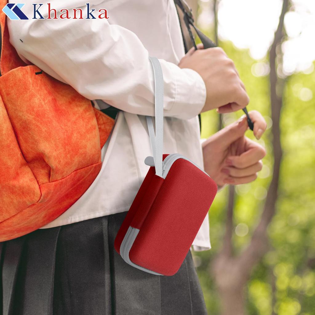 Khanka Storage Case for ANBERNIC RG34XX Handheld Game RG Whatsko Retro Game Red Console, 34XX, Console, (Case Only)