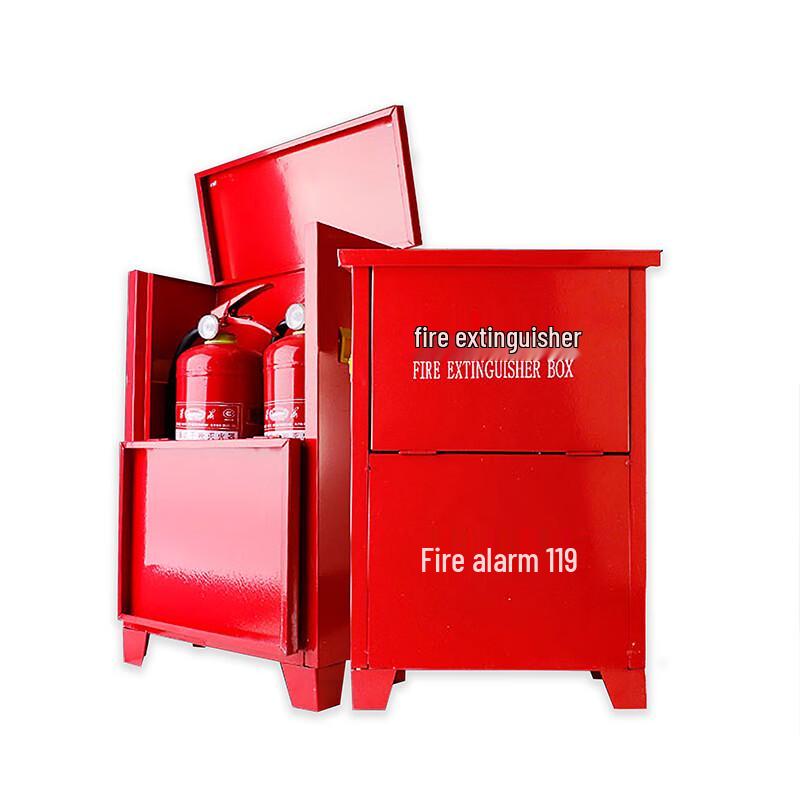 Red Fire Extinguisher Storage Cabinet