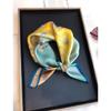 100% Pure Silk Square Scarf 53x53cm Lightweight Floral Print Womens Fashion Accessory Office