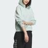 Adidas W Fustl Hoodie Floral Print Sports Casual Pullover Hoodie Women Hoodies Light-Green IM8983
