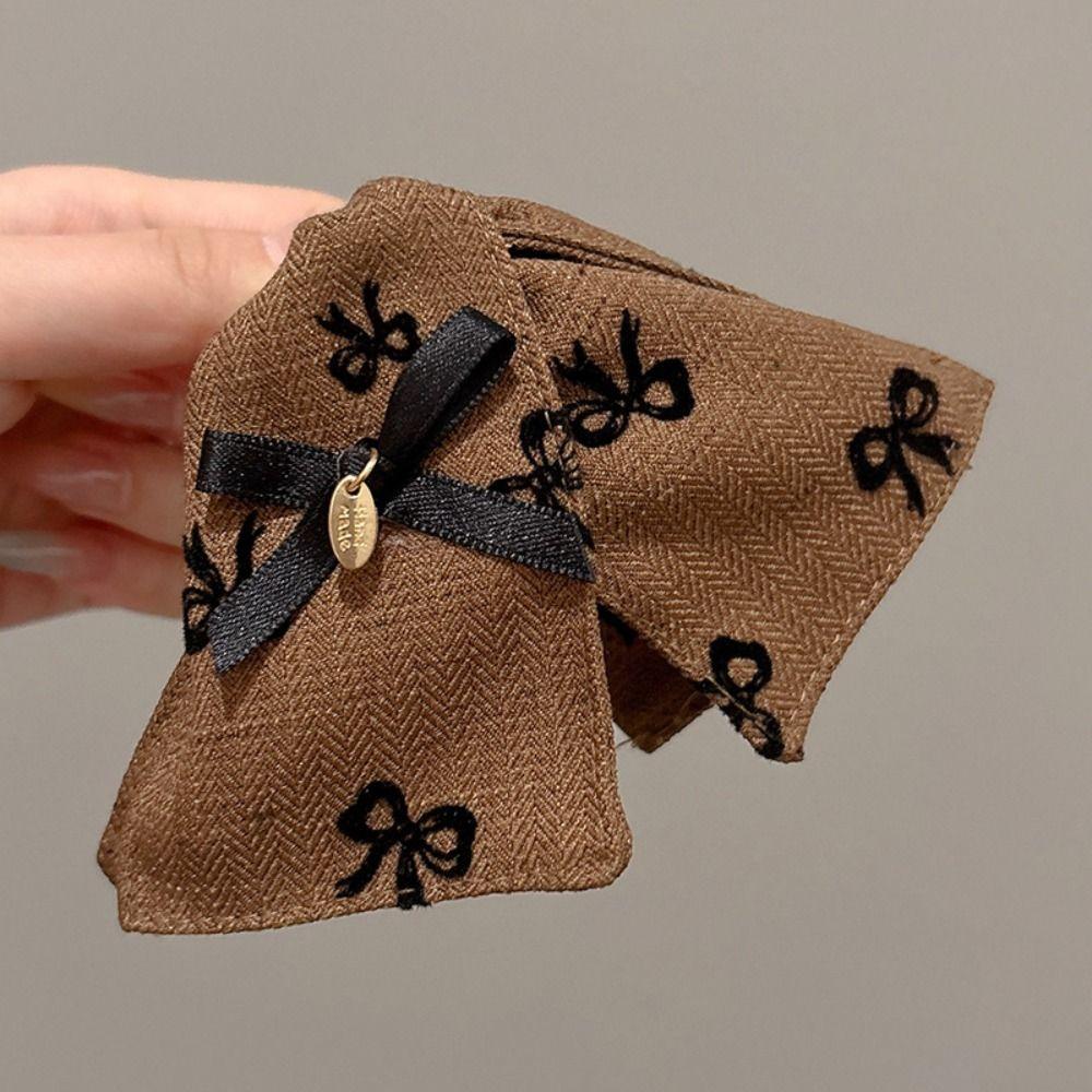 Cute Cloth Triangle Hair Claw Polka Dot Large Shark Clip Fashion Bow Hair Clip Hair Accessories