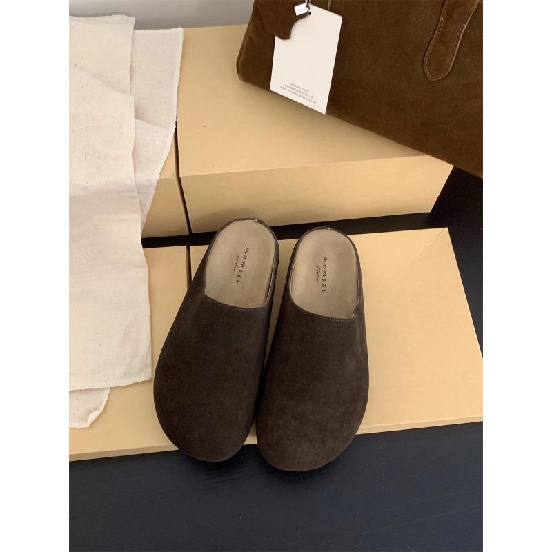 Новый стиль ретро-обуви для женщин, на толстой подошве, с повязкой на голову, полушлепанцы и пара шлепанцев для ленивых