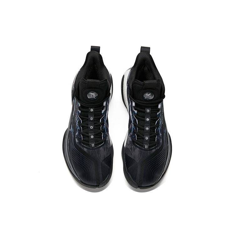 Anta Баскетбольные кроссовки KT7 Thompson 7-го поколения с защитой от царапин, амортизацией, нескользящие, износостойкие, низкие, мужские, цвет черный, синий 112141101-8