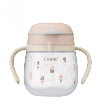 Кружка-непроливайка Combi Rakumug First Ice для детей от 5 месяцев, сделано в Японии, серия Mug, 240 мл, цвет кремовый, с носиком, [Модель 2015 года]
