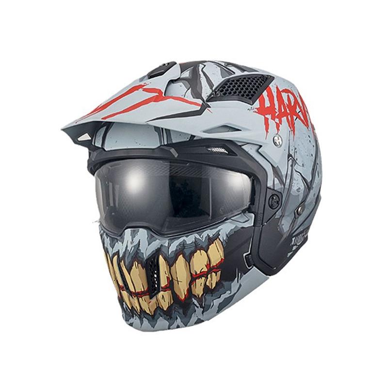 Мотоциклетный модульный шлем Mt Испания Streetfighter с одним визором, быстросъемный