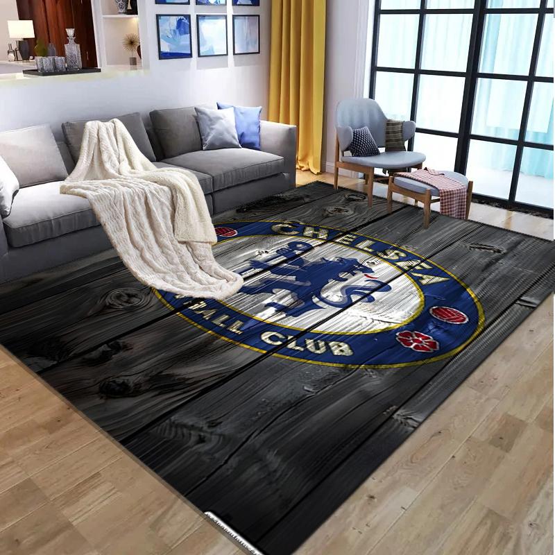 football club F.C Pattern Rug, Indoor/Outdoor Mat, for Picnic, Gameroom, Bedroom, Office, Living Room, Home Decor Carpet, Birthday Gift