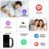 Call Reminder Smart Bracelet Fitness Sleep Tracker Heart Rate Stress HRV Health Monitor Step Counting Sport Smartwatch Band