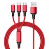 USB-кабель для быстрой зарядки универсального многофункционального кабеля 3 в 1 для сотового телефона Samsung Тип C