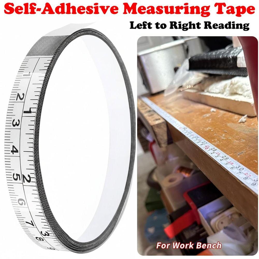 Steel Metal Tape Measure Self-Adhesive Adhesive Backed Tape Ruler Workbench Ruler Drafting