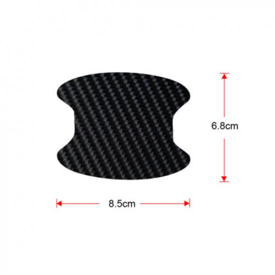 20PCS Car Door Handle Protector Film Anti-Scratch Stickers Carbon Fiber Black