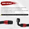AN10 1M/1.2M/1.4M Stainless Steel Brained Oil Hose Line Hose Tube With 0Degree 90Degree Swivel Hose End Fitting Installed