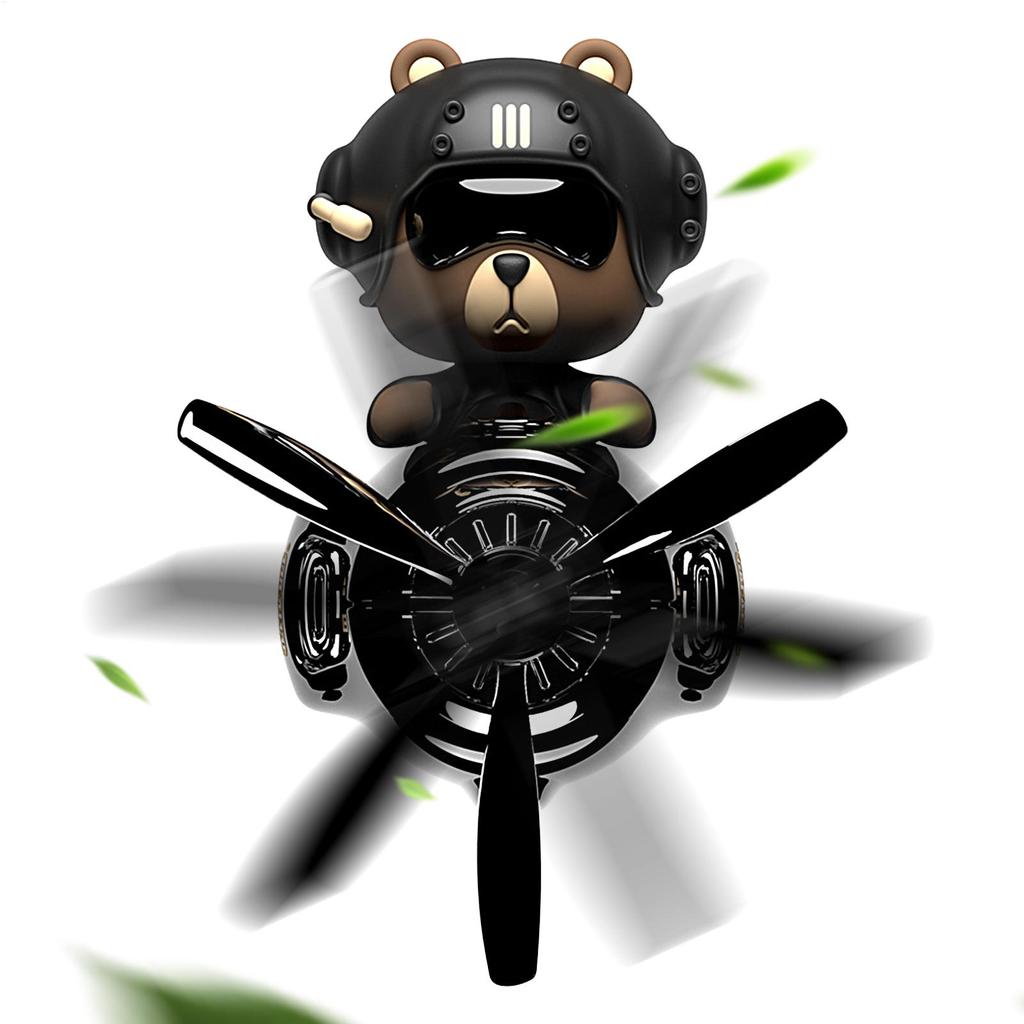 Bear Air Freshener for Car Bear Rotating Air Freshener Vent Clips Cute Car Fragrance Vehicle Decorative Accessories for Travel