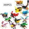 12pcs Set Insect Animals Figures Mini Scorpion Building Blocks Toy Assembly 3D Constructor Micro Bricks For Kids Boys Gift Toy