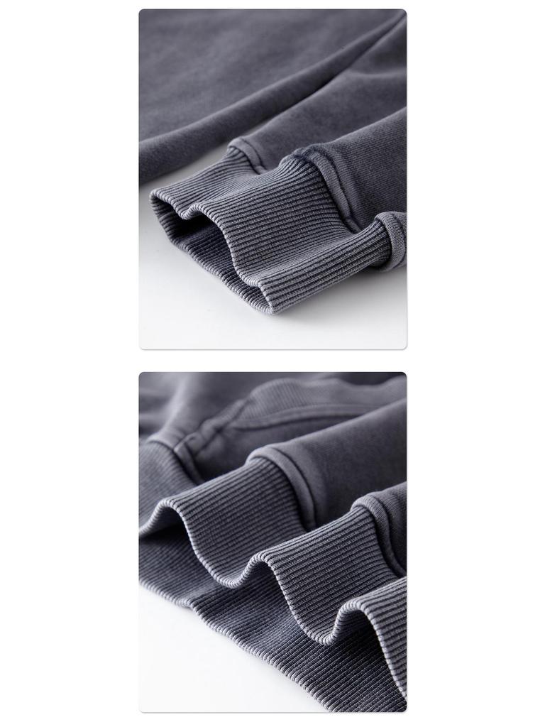 ARTIE Мужская толстовка с капюшоном в стиле ретро с эффектом потертости | 420G Batik Washed, свободный модный топ
