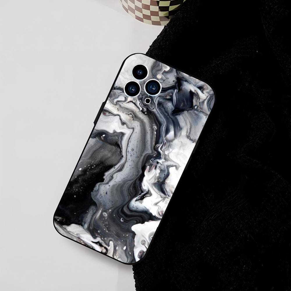 Marble Painting Phone Case Silicone Soft For IPhone 17 Air 16 15 14 13 12 11 Plus Pro Max Plus