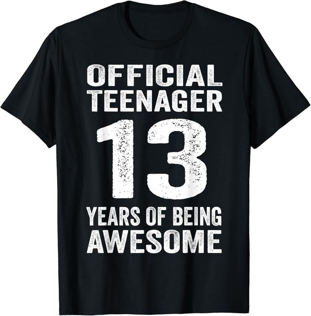 Official Teenager 13 Years Old Gift 13th Birthday Boys Girls TShirt Unisexs T Shirt