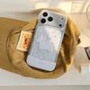 Прозрачный блестящий чехол для телефона с узором из милых единорогов, снежинок и звезд, Dreamy, для iPhone 17 16 15 14 11 12 13 Pro Max Plus, задняя крышка