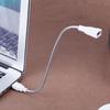 29см USB-удлинитель папа-мама, адаптер со светодиодной подсветкой, металлический гибкий провод
