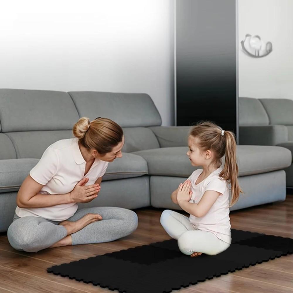 Легко моющийся коврик-пазл из пены ЭВА для игр с ребенком, с блокирующимися элементами, коврики для йоги, мягкая защитная поверхность, напольный коврик для татами, домашний пол