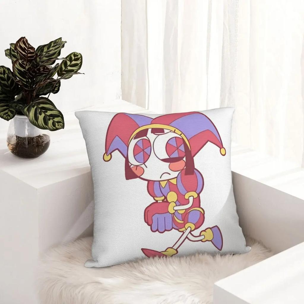 Pomni The Amazing Digital Circus Pillow Cases Cushion Covers Decorative Throw Pillow Case Cover for Sofa