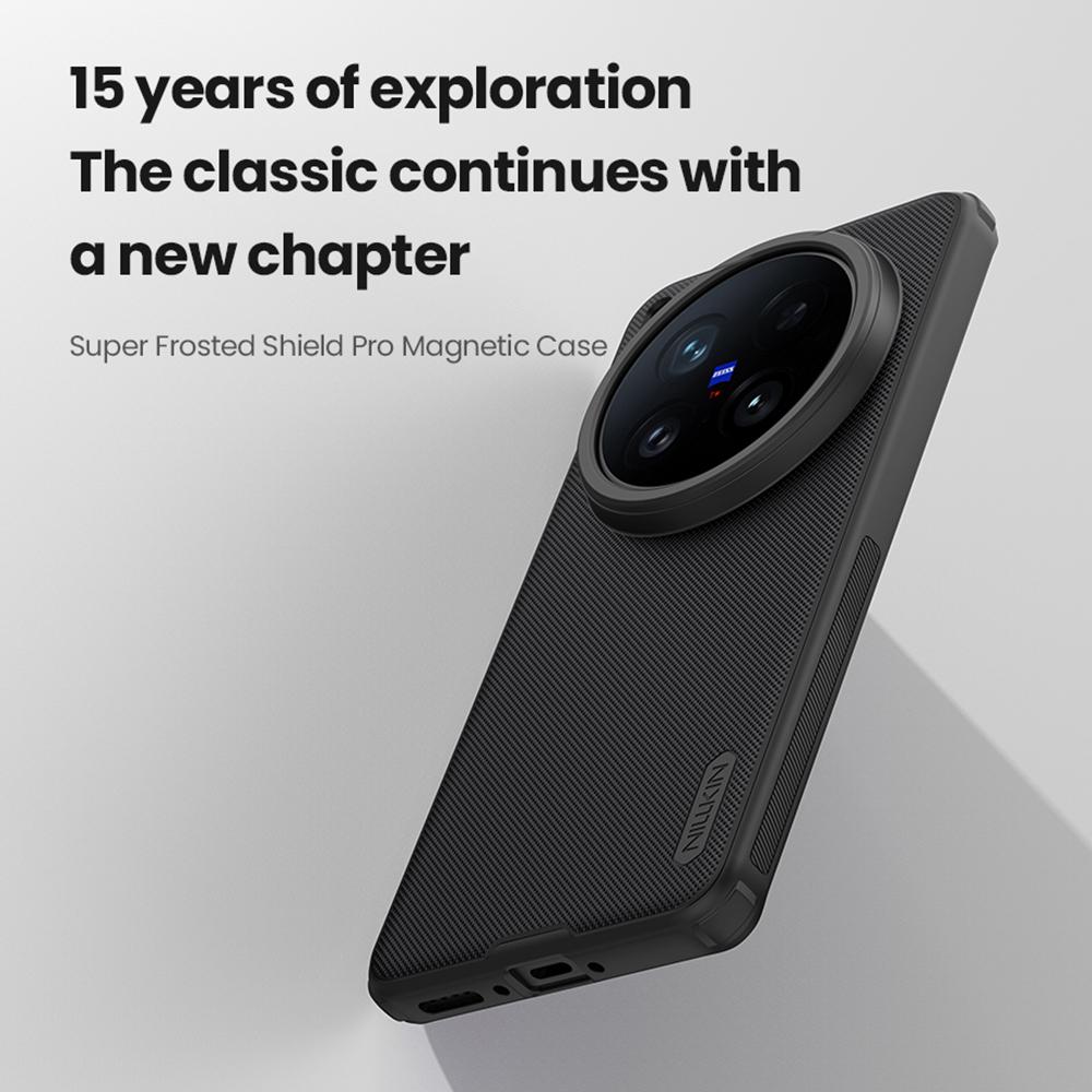 NILLKIN Frosted Shield Pro for vivo X200 Ultra 5G Magnetic Case PC + TPU Phone Cover