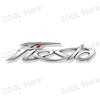 3D Chrome Fiesta Metal Letter Logo Car Styling Side Fender Tail Trunk Decal Sticker Badge For Fiesta Emblem MK3 MK4 MK5 Accessorie