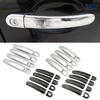 For Volkswagen VW GOL G5 G6 Nuevo 2009-2016 Carbon Fiber Color Decoration Refit Chrome Door Handle Cover Trim Protection