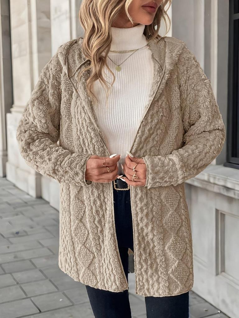 В наличии женская толстовка на молнии с капюшоном - однотонная, с длинным рукавом, повседневная мода для осени/зимы