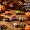 Sensory Toy for Adults Halloween Ghost Bun Stress Ball, Glitter Slow Rising TPR Fidget Elastic Squeeze Figures with Steamer, Cute Spooky Anxiety