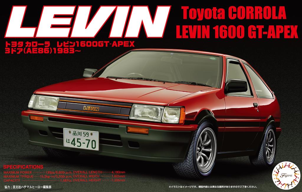 Fujimi Model 1/24 Серия Inch-Up №9 AE86 Levin '83 Пластиковая модель ID9