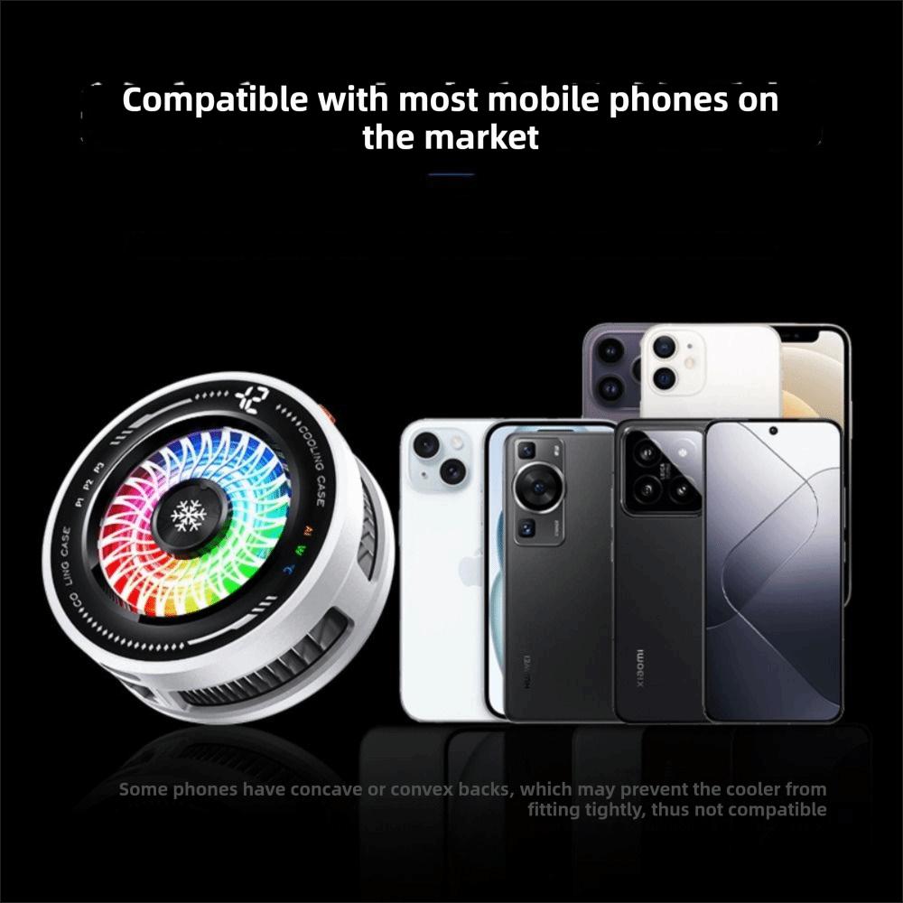 4 Modes AI Smart Temp Control Cooler Large Heat Dissipation Area Cellphone Radiator Playing Game