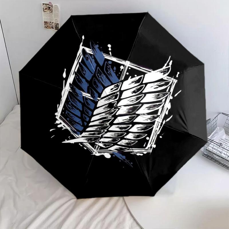 Attack on Titan Automatic Umbrella - Suitable Travel Outdoor Portable Umbrella Birthday Gift Daily Essentials