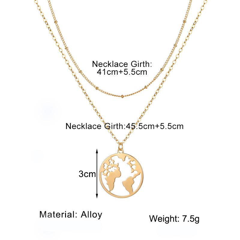 Ожерелье Подарок на День Земли Друзья Рождественский подарок Кулон Модное ожерелье с подвеской в ​​виде Земли