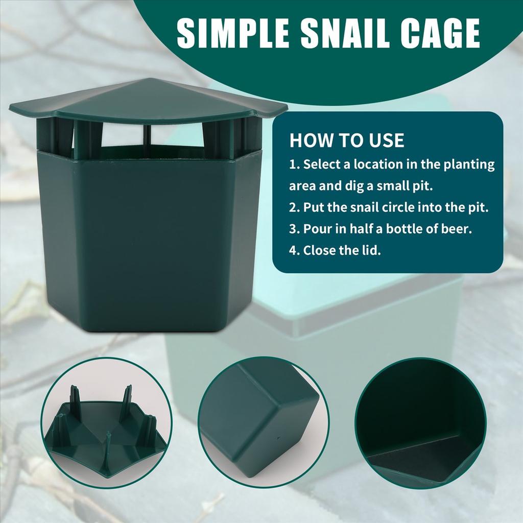 BHBL 8 Pieces Beer Snail Traps Eco-Friendly to Catch Slugs Snails Catcher, Safe for Kids and Pets