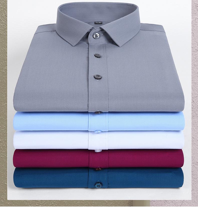 Golden Shield Men's Short Sleeve Bamboo Fiber Non-Iron Business Shirt