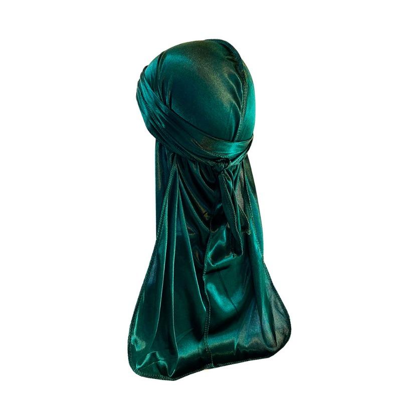 Уличный танцевальный велоспорт шарф на голову на резинке эластичный утолщенный плотный легкий тканевый длинный хвост шляпа SILKY DURAG