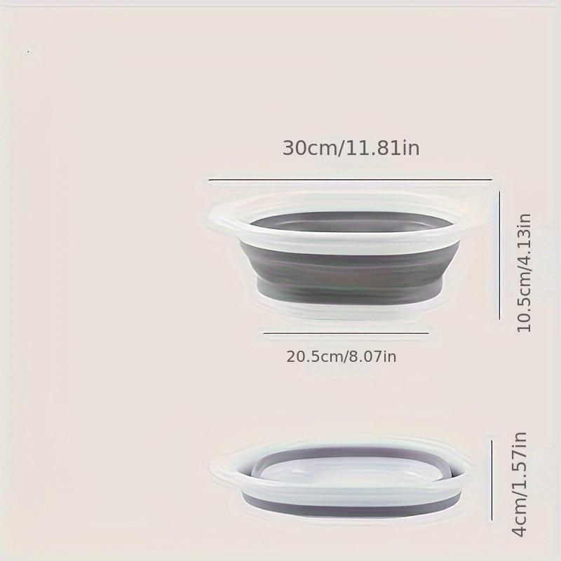 1pc, Portable Collapsible Wash Basin for Home, Dorm, and Outdoor Use - Thickened Plastic Folding Basin for Washing Feet and Hands