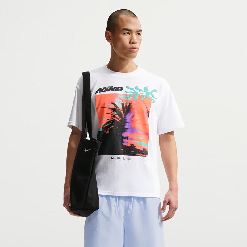 Nike Men's Trendy Print Loose Fit Knit Top