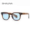 SHAUNA Retro Rivets Women Square Sunglasses Gradient Trending Men Shades UV400