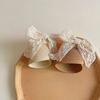 Summer Baby Straw Caps Empty Top Children Sun Hat Fashion Bow Lace Straw Hat  1-5 years