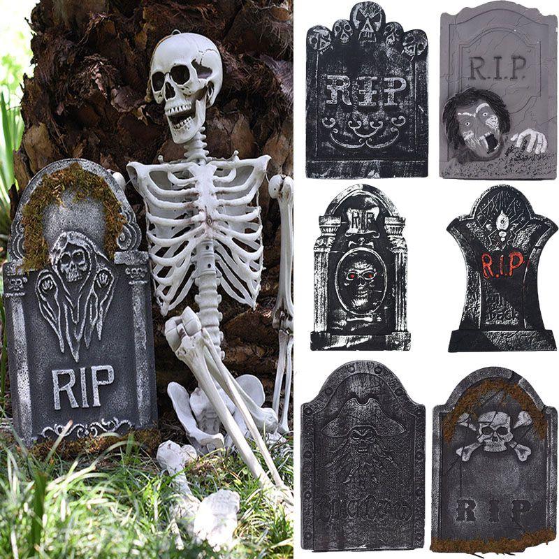 Exciting Halloween Tombstone Foam Decoration For Haunted House And Graveyard