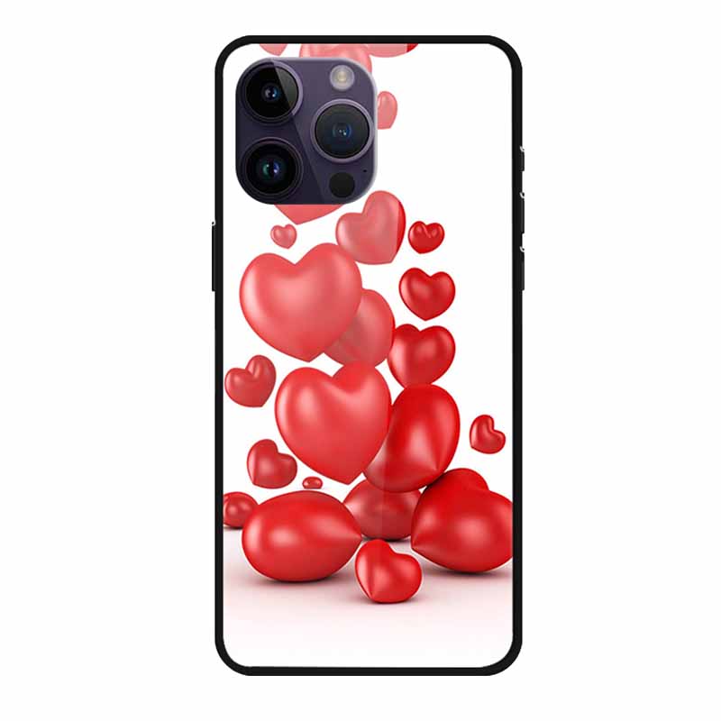 Закаленное Стекло Чехол Для iphone 15 Pro Max Чехол Жесткое Стекло Задняя Крышка Мягкий ТПУ Бампер Для iphone 16 Pro Max Чехол для Телефона 16Pro Max