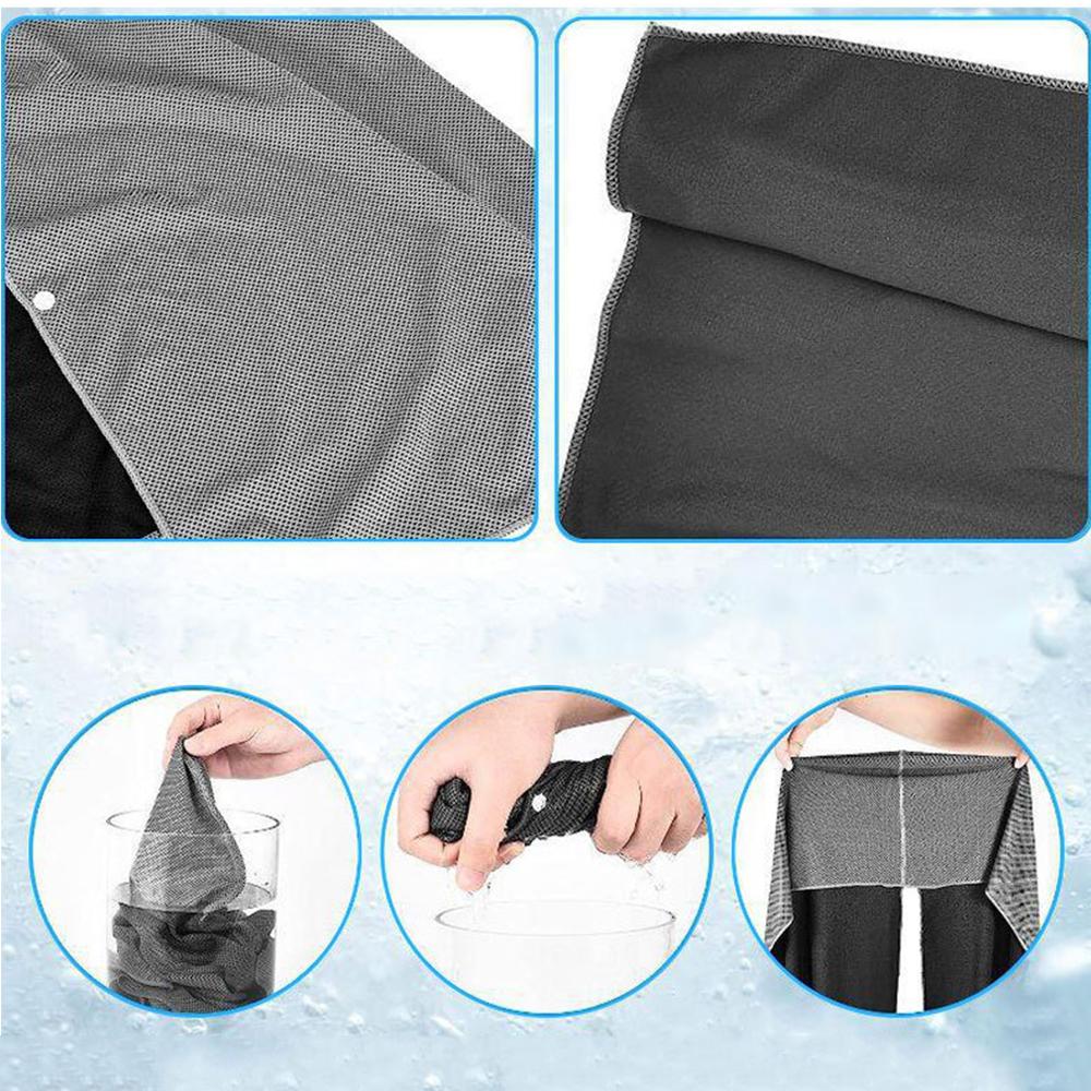 Cooling Hoodie Towels for the Neck and Face, for Yoga, Sports, Gym, and Fitness