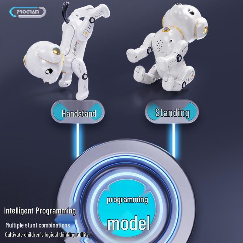 Children's Smart Remote Control Robot Dog Toy: Stunt, Music, Dancing, and Electric Features