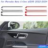 Для Mercedes Benz C-Class W206 -2024 Автомобильная декоративная накладка на дверь из углеродного волокна Декоративный автомобильный аксессуар Наклейка